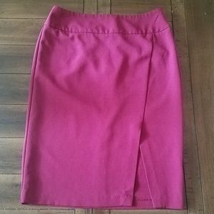 Magenta Pencil Skirt